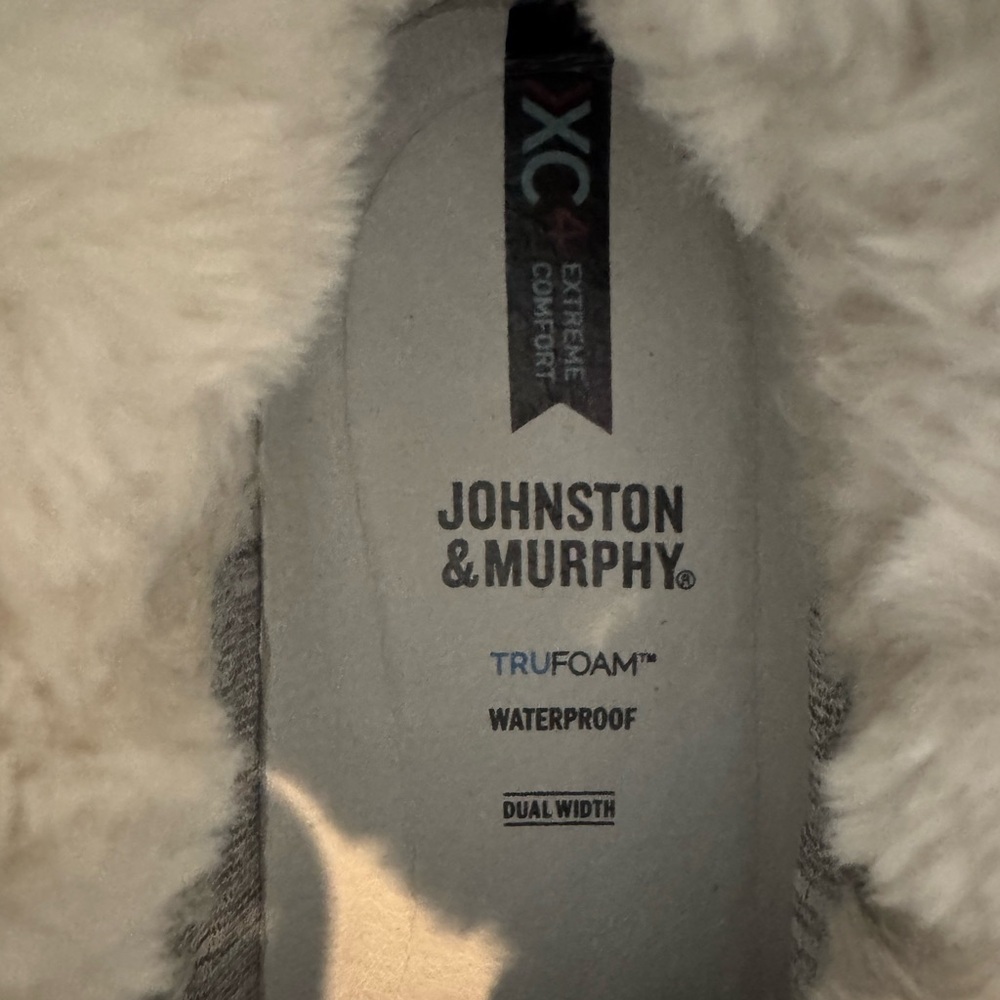Johnston Murphy Mollie Sherling Whisky Waterproof Suede Bootie 7 Trufoam snow - Picture 8 of 12